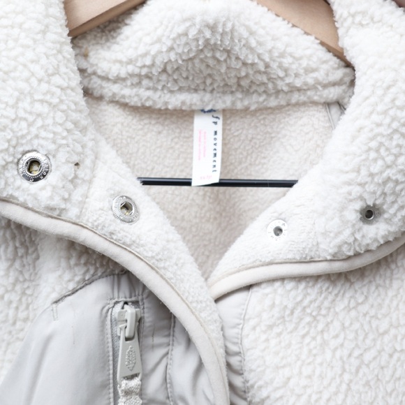 Free People Hit The Slopes Fleece Jacket Canvas XS - Picture 4 of 4